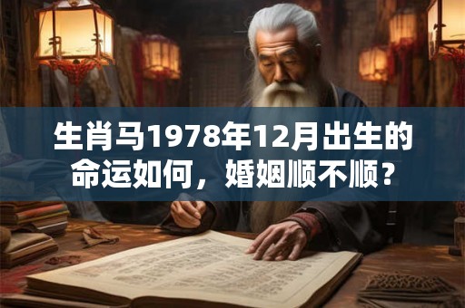 生肖马1978年12月出生的命运如何,婚姻顺不顺? 生肖马1978年12月出生的命运如何,婚姻顺不顺?