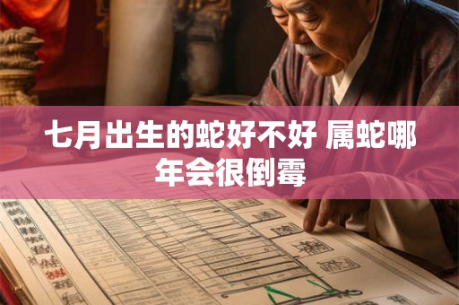 七月出生的蛇好不好 属蛇哪年会很倒霉