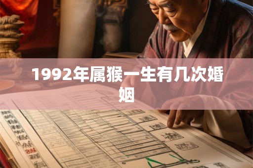 1992年属猴一生有几次婚姻