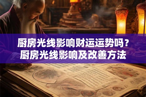 厨房光线影响财运运势吗？厨房光线影响及改善方法