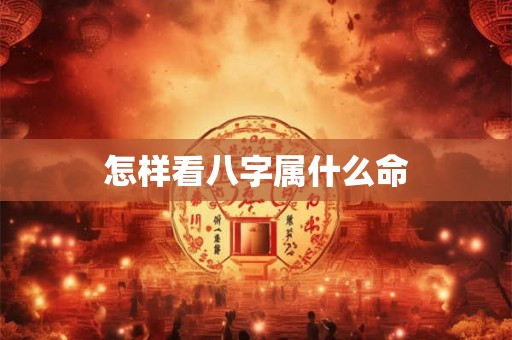 怎样看八字属什么命