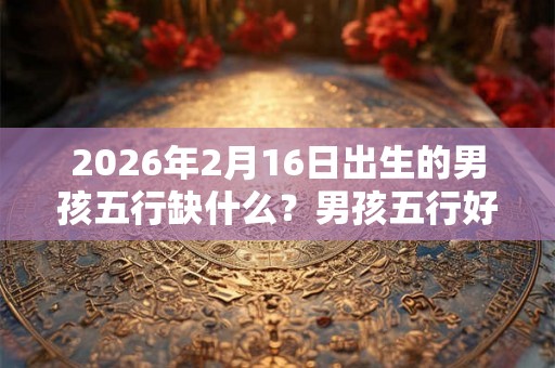 2026年2月16日出生的男孩五行缺什么？男孩五行好名字