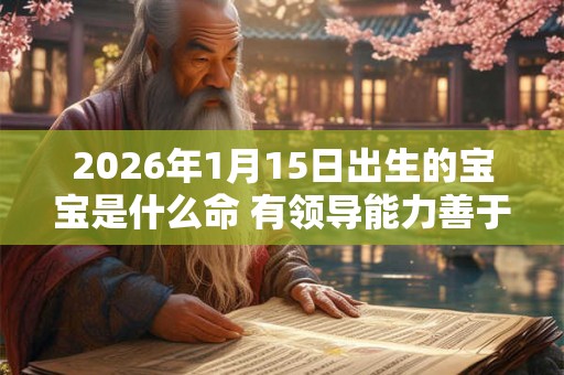 2026年1月15日出生的宝宝是什么命 有领导能力善于策划