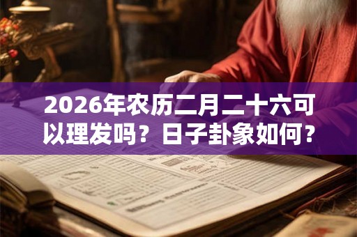 2026年农历二月二十六可以理发吗？日子卦象如何？