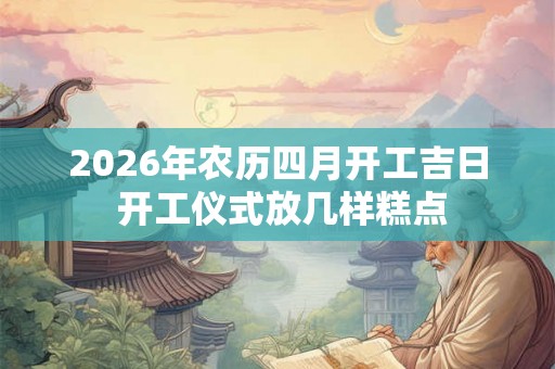 2026年农历四月开工吉日 开工仪式放几样糕点 2026年农历四月开工吉日 开工仪式放几样糕点