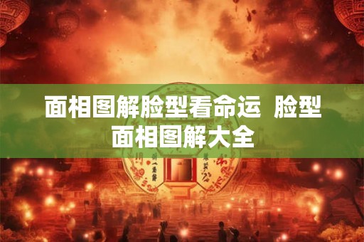 面相图解脸型看命运  脸型面相图解大全