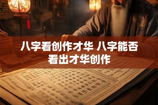 八字看创作才华 八字能否看出才华创作 八字看创作才华 八字能否看出才华创作
