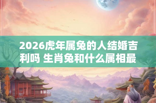2026虎年属兔的人结婚吉利吗 生肖兔和什么属相最合适 2026虎年属兔的人结婚吉利吗 生肖兔和什么属相最合适