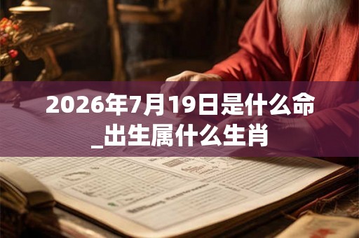 2026年7月19日是什么命_出生属什么生肖