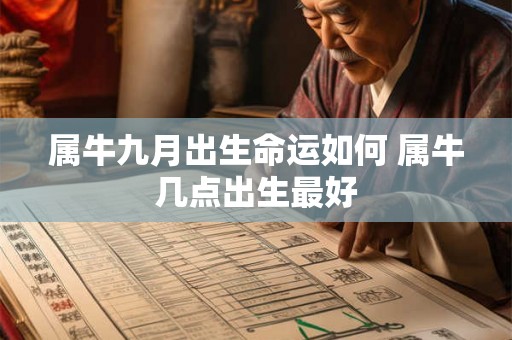 属牛九月出生命运如何 属牛几点出生最好