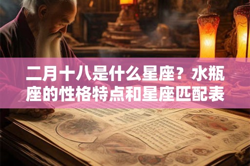 二月十八是什么星座？水瓶座的性格特点和星座匹配表