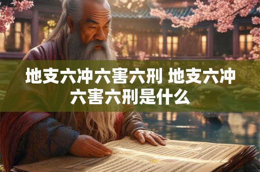 地支六冲六害六刑 地支六冲六害六刑是什么