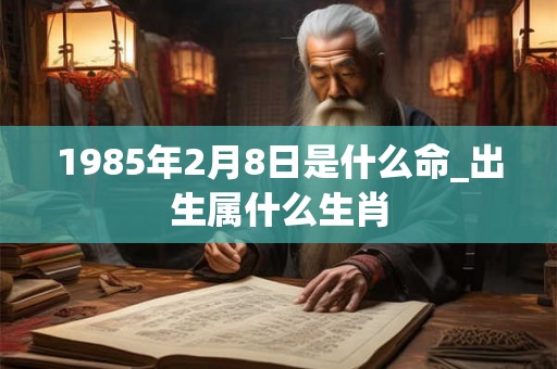 1985年2月8日是什么命_出生属什么生肖