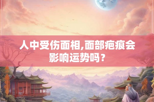 人中受伤面相,面部疤痕会影响运势吗？