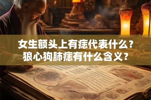 女生额头上有痣代表什么？狼心狗肺痣有什么含义？