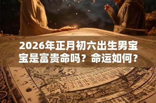 2026年正月初六出生男宝宝是富贵命吗？命运如何？