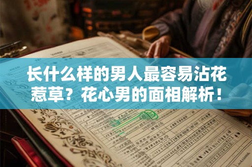 长什么样的男人最容易沾花惹草？花心男的面相解析！