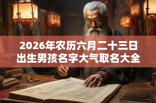2026年农历六月二十三日出生男孩名字大气取名大全 2026年农历六月二十三日出生男孩名字大气取名大全