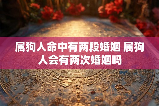 属狗人命中有两段婚姻 属狗人会有两次婚姻吗