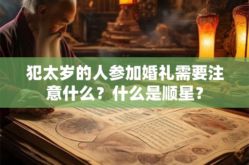 犯太岁的人参加婚礼需要注意什么？什么是顺星？