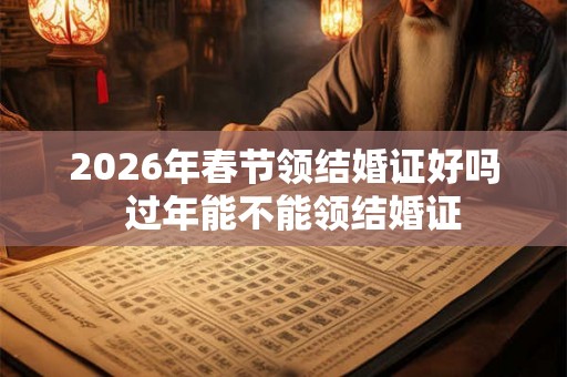 2026年春节领结婚证好吗  过年能不能领结婚证