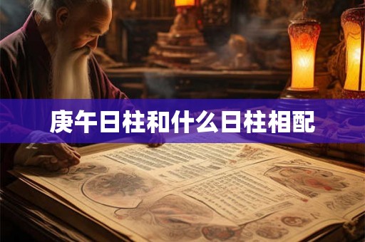 庚午日柱和什么日柱相配