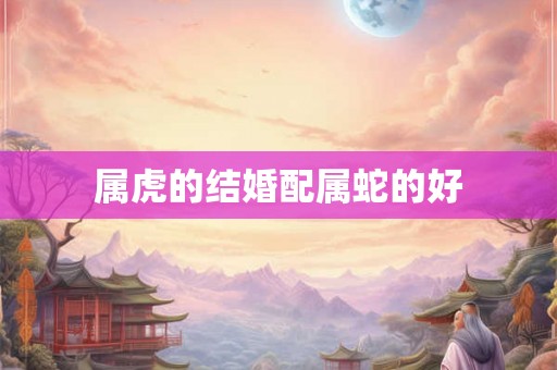 属虎的结婚配属蛇的好 属虎的结婚配属蛇的好