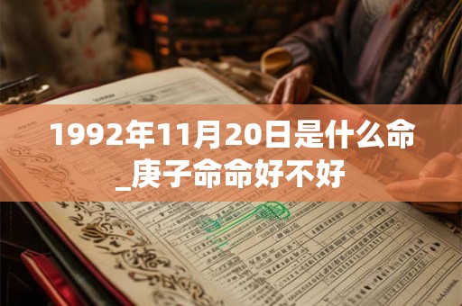 1992年11月20日是什么命_庚子命命好不好