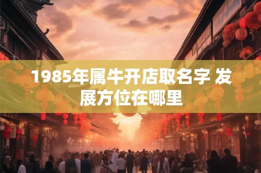 1985年属牛开店取名字 发展方位在哪里