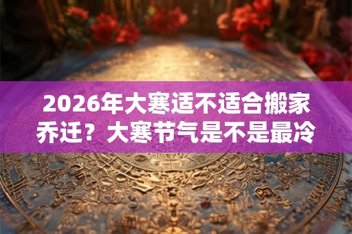 2026年大寒适不适合搬家乔迁？大寒节气是不是最冷的？
