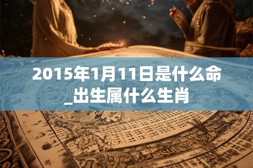 2015年1月11日是什么命_出生属什么生肖