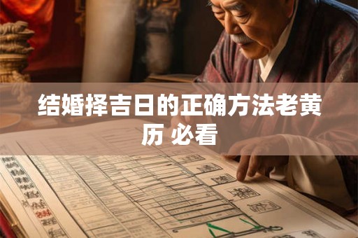 结婚择吉日的正确方法老黄历 必看 结婚择吉日的正确方法老黄历 必看