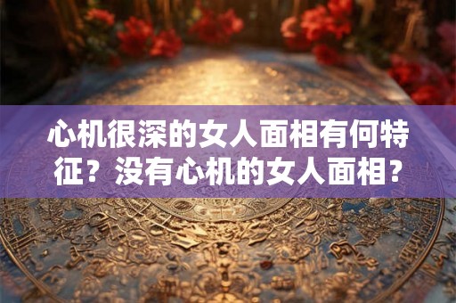 心机很深的女人面相有何特征?没有心机的女人面相? 心机很深的女人面相有何特征?没有心机的女人面相?