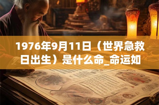 1976年9月11日（世界急救日出生）是什么命_命运如何