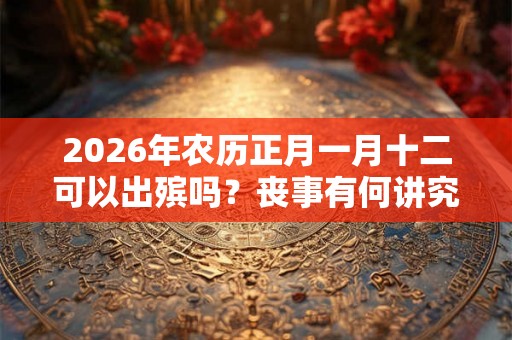 2026年农历正月一月十二可以出殡吗?丧事有何讲究? 2026年农历正月一月十二可以出殡吗?丧事有何讲究?