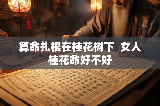 算命扎根在桂花树下  女人桂花命好不好