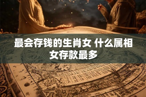最会存钱的生肖女 什么属相女存款最多