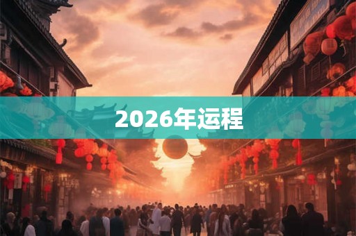 2026年运程