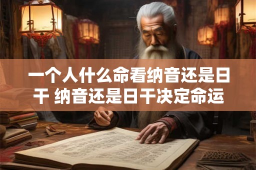 一个人什么命看纳音还是日干 纳音还是日干决定命运