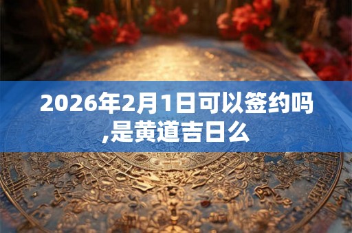 2026年2月1日可以签约吗,是黄道吉日么