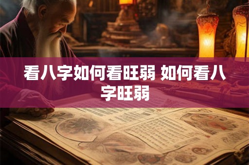 看八字如何看旺弱 如何看八字旺弱