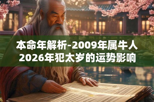 本命年解析-2009年属牛人2026年犯太岁的运势影响