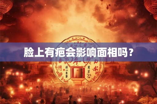 脸上有疤会影响面相吗？