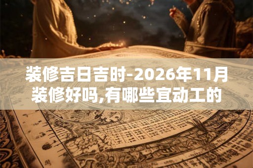 装修吉日吉时-2026年11月装修好吗,有哪些宜动工的好日子 装修吉日吉时-2026年11月装修好吗,有哪些宜动工的好日子
