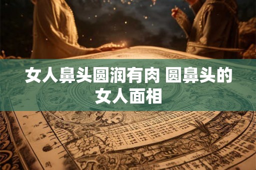 女人鼻头圆润有肉 圆鼻头的女人面相