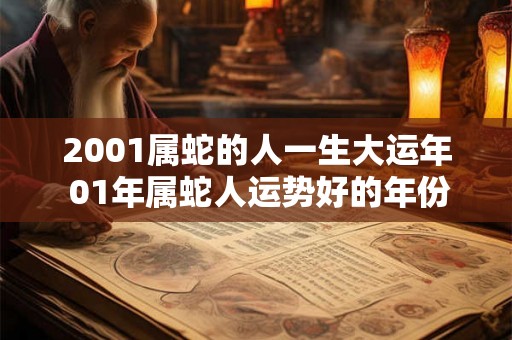 2001属蛇的人一生大运年 01年属蛇人运势好的年份 2001属蛇的人一生大运年 01年属蛇人运势好的年份