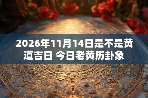 2026年11月14日是不是黄道吉日 今日老黄历卦象
