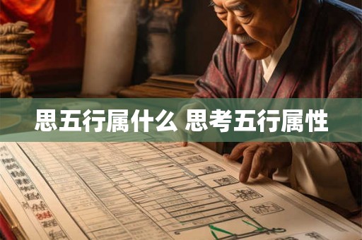 思五行属什么 思考五行属性