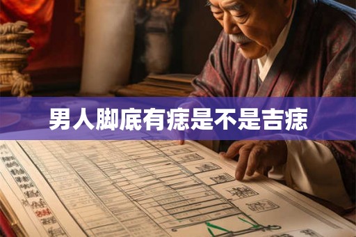 男人脚底有痣是不是吉痣