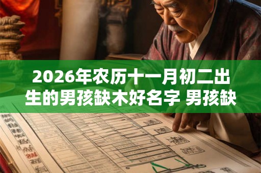 2026年农历十一月初二出生的男孩缺木好名字 男孩缺木用什么字